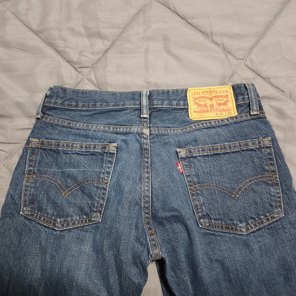Levi's 511 Jeans Men's 29x32 Slim Fit Blue Stretch Denim Mexico Cotton Blend